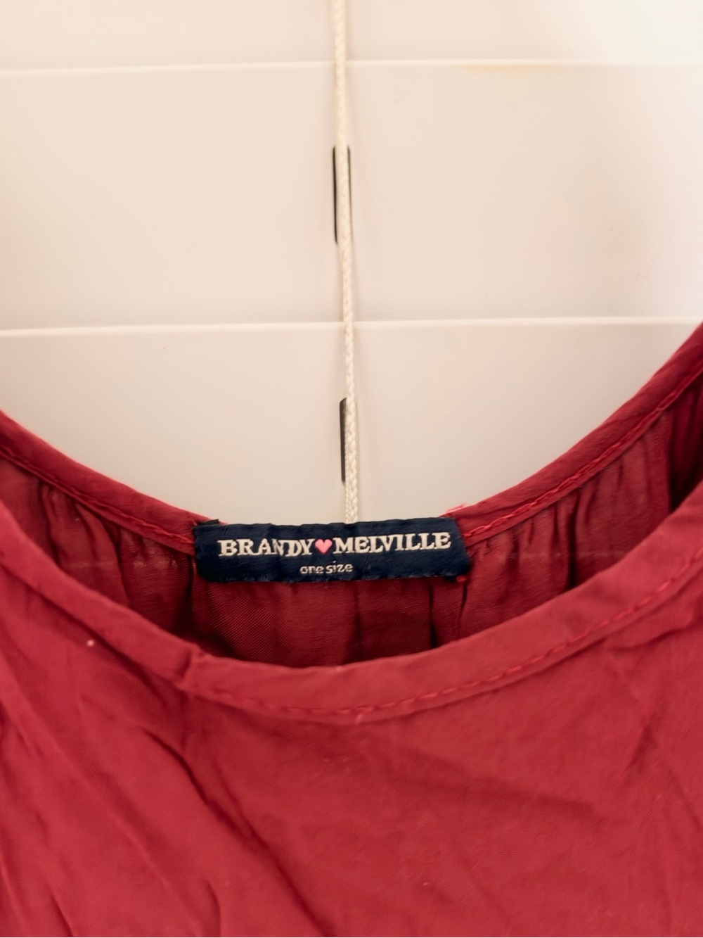 Brandy Melville Burgundy Sleeveless Chemise